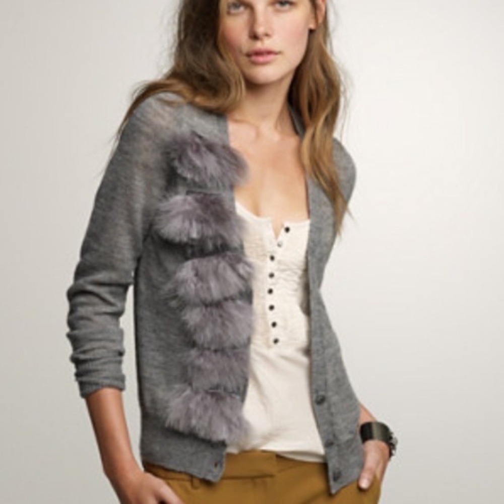 J.crew feather wool sweater